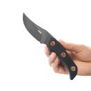 KUBEY Blade Hunter Clip Point Black G-10 Blackwash vadászkés