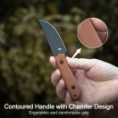 KUBEY Thorn Brown Micarta fixpengés - KU413F