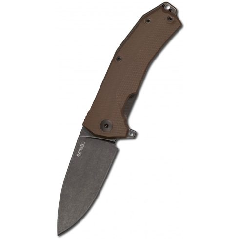 LIONSTEEL Kur Black Brown Handle zsebkés