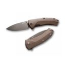 LIONSTEEL Kur Black Brown Handle zsebkés