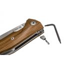 LIONSTEEL Kur Black Santos wood zsebkés