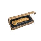 LIONSTEEL Kur Black Olive Wood zsebkés - KUR_BUL