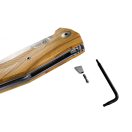 LIONSTEEL Kur Black Olive Wood zsebkés - KUR_BUL