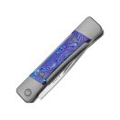 KIZER Little Grand M390 Titanium Damascus zsebkés