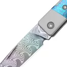 KIZER Little Grand Rainbow Damascus Crystallized Titanium zsebkés - Ki2670A4