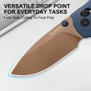 KIZER C01C 2.9 CD Elmax Blue Aluminium zsebkés