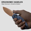 KIZER C01C 2.9 CD Elmax Blue Aluminium zsebkés