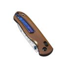 KIZER Drop Bear Clutch Lock Micarta Damasteel zsebkés - Ki3619L1