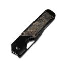 KIZER Militaw Titanium Fatcarbon S45VN zsebkés - Ki3634A3