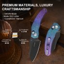 KIZER Mini Bulldog Crystallized Titanium zsebkés
