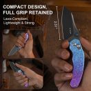 KIZER Mini Bulldog Crystallized Titanium zsebkés