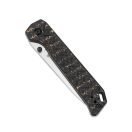 KIZER Azo Begleiter 2 Button Lock Fatcarbon zsebkés - Ki4458-2BA4