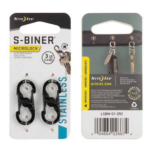 NITE IZE Microlock S karabiner 2 db - Több színben 