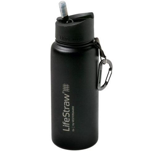 LIFESTRAW Go Stainless Steel Black 0.7 liter - vízszűrő kulacs