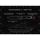 ANV Knives M73 Kontos SW taktikai kés