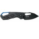 MKM KNIVES Isonzo clip point black zsebkés - MK-FX03-3PBK