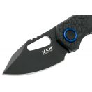 MKM KNIVES Isonzo clip point black zsebkés - MK-FX03-3PBK