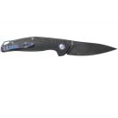 MKM KNIVES Goccia Stonewashed Titanium black zsebkés - MK-GC-TDSW