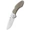 MKM KNIVES Hero Green Canvas Micarta zsebkés - MK-HR-GCT