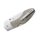 MKM KNIVES Hero Green Canvas Micarta zsebkés - MK-HR-GCT