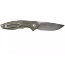 MKM KNIVES Timavo Green Micarta zsebkés