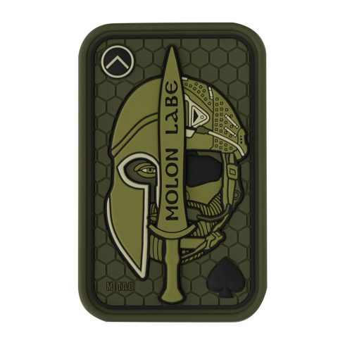 M-TAC Molon Labe Olive PVC Patch felvarró - ML