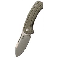 MKM KNIVES Colvera Green Canvas Micarta bicska - MMK-LS02-GCT