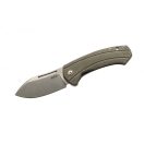 MKM KNIVES Colvera Green Canvas Micarta bicska - MMK-LS02-GCT