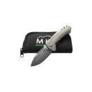 MKM KNIVES Colvera Green Canvas Micarta bicska - MMK-LS02-GCT