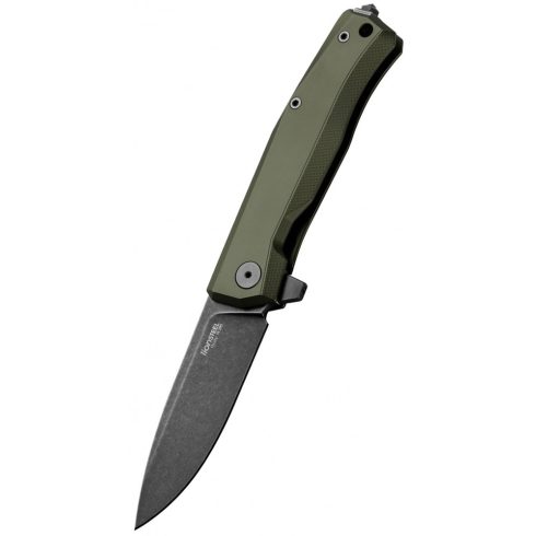 LIONSTEEL Myto Aluminium Old Black Green zsebkés - MT01A-GB