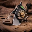 M-TAC No Knife No Life Coyote PVC Morale Patch felvarró