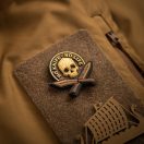 M-TAC No Knife No Life Coyote PVC Morale Patch felvarró
