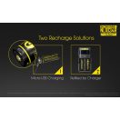 NITECORE 18650 típusú 3400 mAh akkumulátor USB - NL1834R