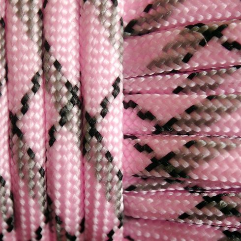 Paracord zsínór - Rózsaszín terep - P0034