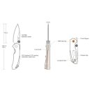RUIKE Front Flipper Carbon zsebkés - P671-CB