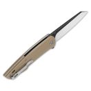 QSP KNIFE Phoenix G-10 Brown zsebkés