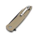 QSP KNIFE Phoenix G-10 Brown zsebkés