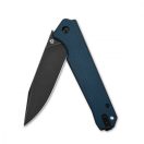 QSP KNIFE  Mamba V2 Blue Micarta Black Stonewash zsebkés - QS111-H2