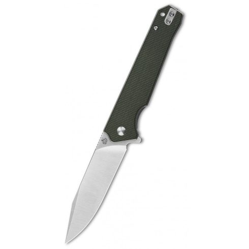 QSP KNIFE  Mamba V2 Green Micarta zsebkés - QS111-I1