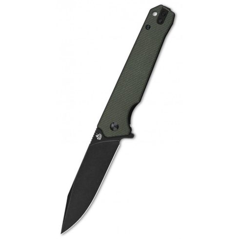 QSP KNIFE  Mamba V2 Green Micarta Black Stonewash zsebkés