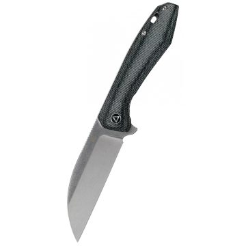 QSP KNIFE  Pelican Black Micarta zsebkés - QS118-D1