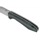 QSP KNIFE  Pelican Black Micarta zsebkés - QS118-D1