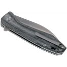 QSP KNIFE  Pelican Black Micarta zsebkés - QS118-D1