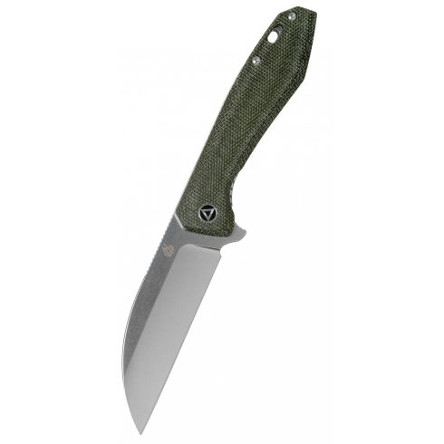 QSP KNIFE  Pelican Green Micarta zsebkés