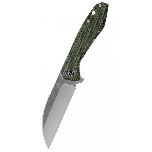 QSP KNIFE  Pelican Green Micarta zsebkés - QS118-E1