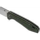 QSP KNIFE  Pelican Green Micarta zsebkés - QS118-E1