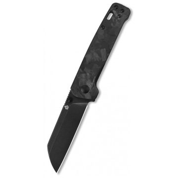 QSP KNIFE Penguin Shredded Carbon Fiber Black zsebkés - QS130-U