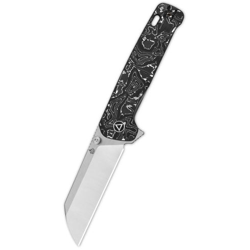 QSP KNIFE Penguin Plus Carbon Fiber Titanium Aluminium Foil zsebkés - QS130XL-D1