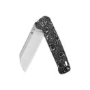 QSP KNIFE Penguin Plus Carbon Fiber Titanium Aluminium Foil zsebkés - QS130XL-D1