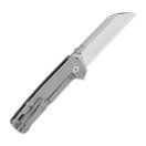 QSP KNIFE Penguin Plus Carbon Fiber Titanium Aluminium Foil zsebkés - QS130XL-D1